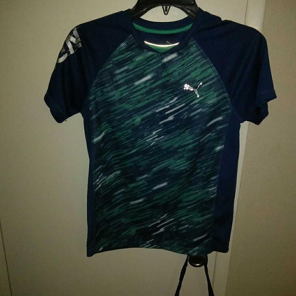 Boys Navy blue Puma tee